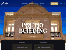 Tablet Screenshot of poetrybuilding.com